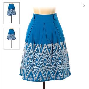 Gorgeous Anthropologie Floreat Boho Embroidered Skirt, Size 8, Casual Dress-ware